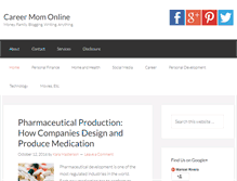 Tablet Screenshot of careermomonline.com
